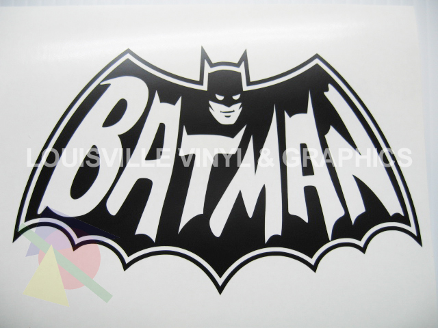 Black Matte Batman TV Series Vinyl Decal  