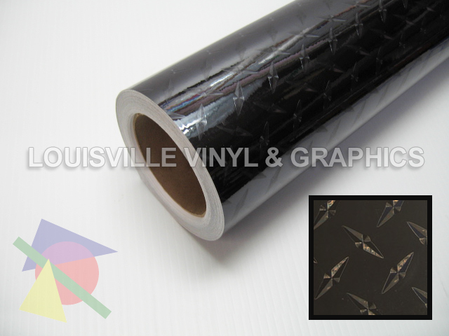 25 Wide Diamond Plate Black Large Vinyl Sign Film Roll  