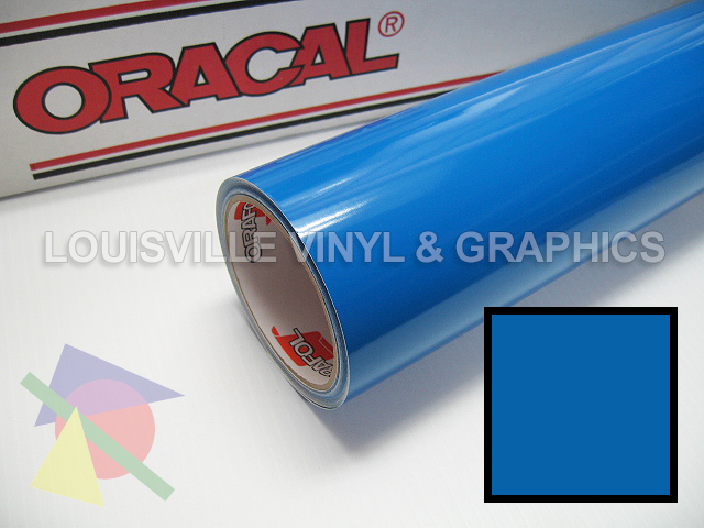   Wide Azure Blue Oracal 651 Intermediate Sign Cutting Vinyl Roll  